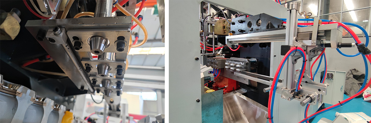 blow pin and robot arm üfleme pimi ve robot kol