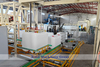 Plastik 1000L IBC tank konteyner su deposu şişirme makinesi üretim hattı