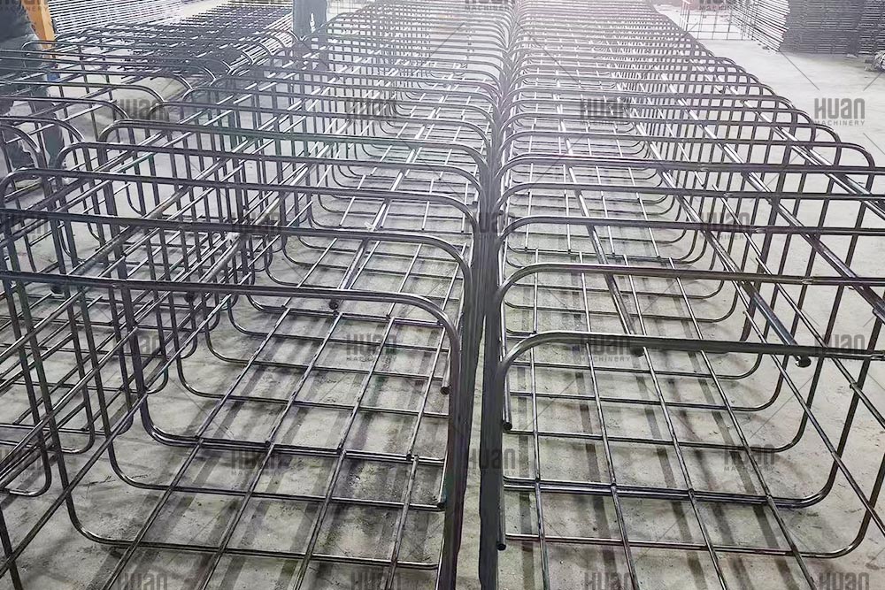 Bitüm torbası kafes yapım makinesi, çelik palet çerçeveleri için otomatik kaynak ekipmanı, özelleştirilebilir boyut