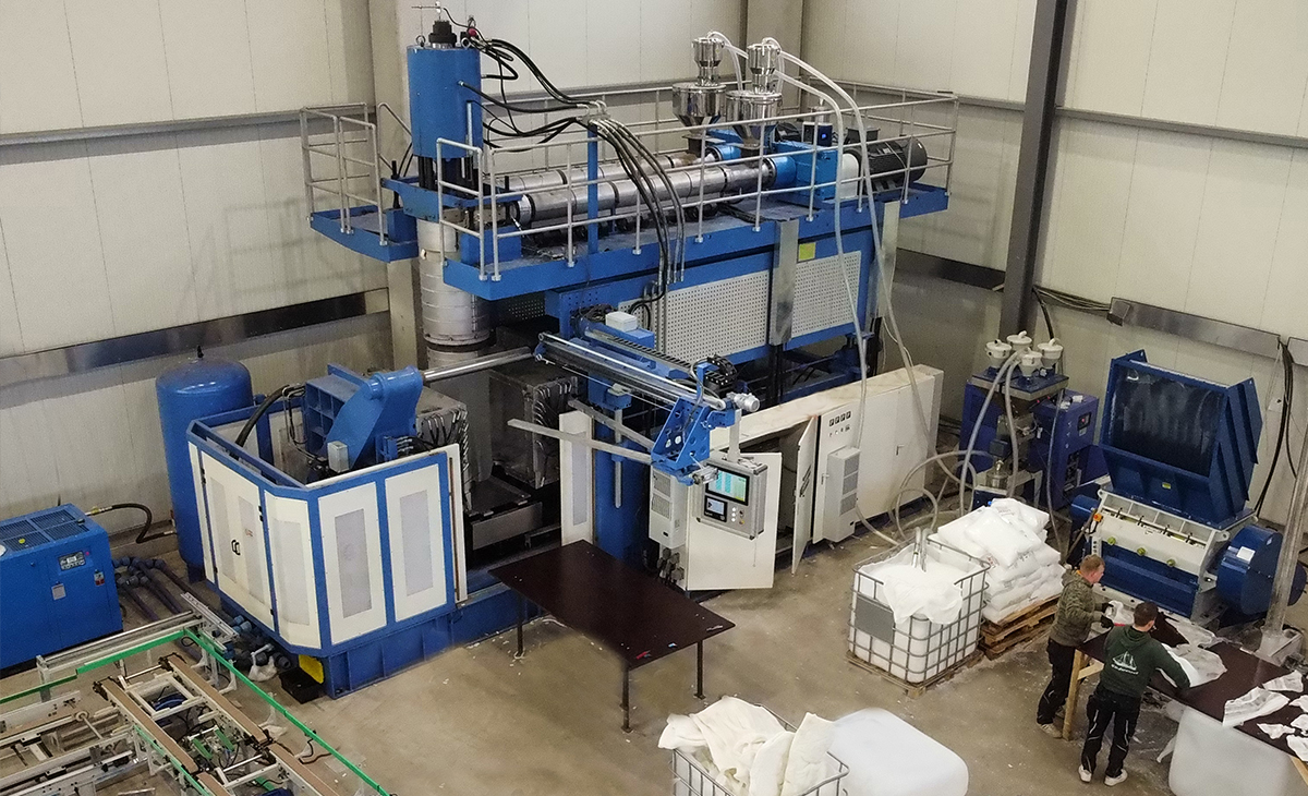 2 Katman IBC Tank Darbe Kalp Makinesi