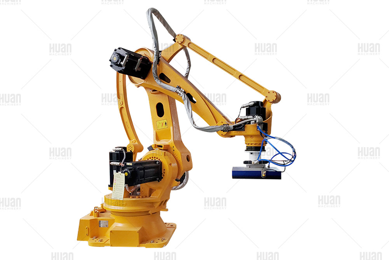 CNC Paletleme endüstriyel eklem kırma, ambalaj üretim hattında ambalaj kartonlarını istiflemek için çevre dostu robot kolu