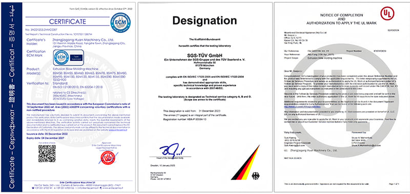 bidon yapma makinesi sertifikası